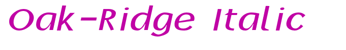 Oak-Ridge Italic